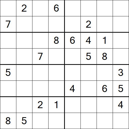 Sudoku 8x8 - Hard