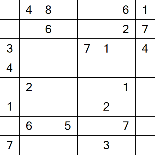 Sudoku 8x8 - Schwierig