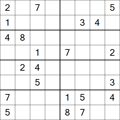 Sudoku 8x8 - Difícil