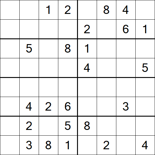 Sudoku 8x8 - Difícil