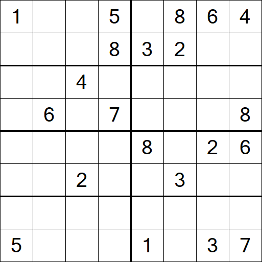 Sudoku 8x8 - Hard