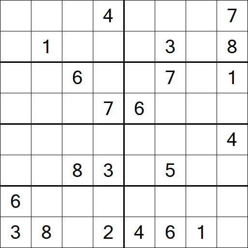 Sudoku 8x8 - Difícil