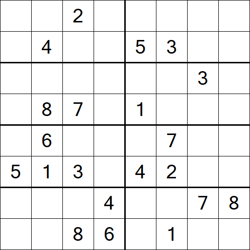 Sudoku 8x8 - Difícil