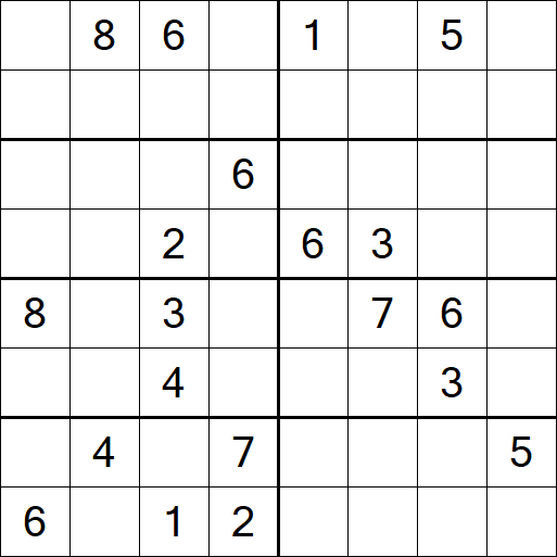 Sudoku 8x8 - Difícil