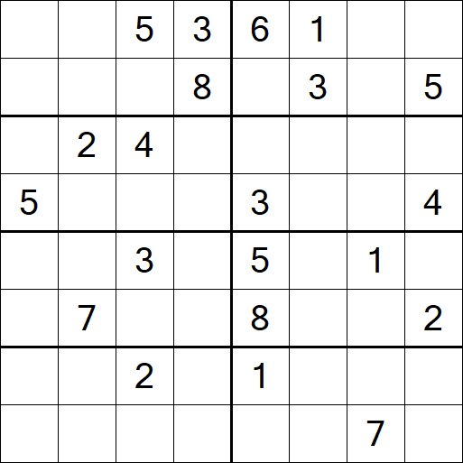 Sudoku 8x8 - Difficile