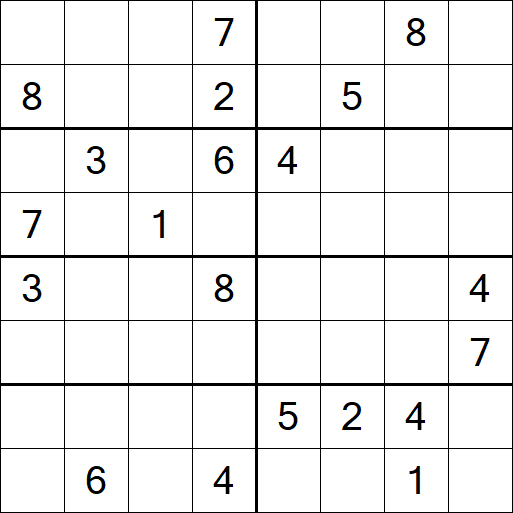 Sudoku 8x8 - Difícil