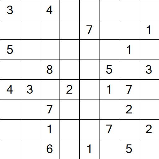 Sudoku 8x8 - Difícil
