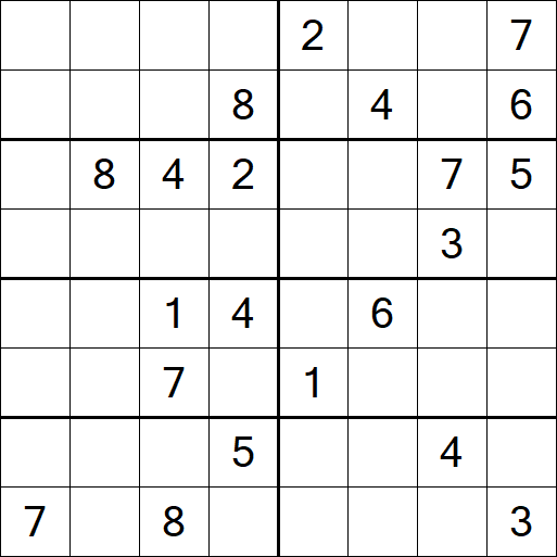 Sudoku 8x8 - Difícil