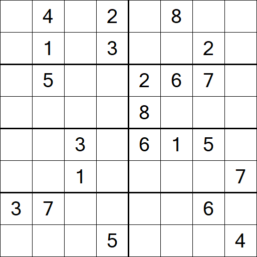Sudoku 8x8 - Difícil