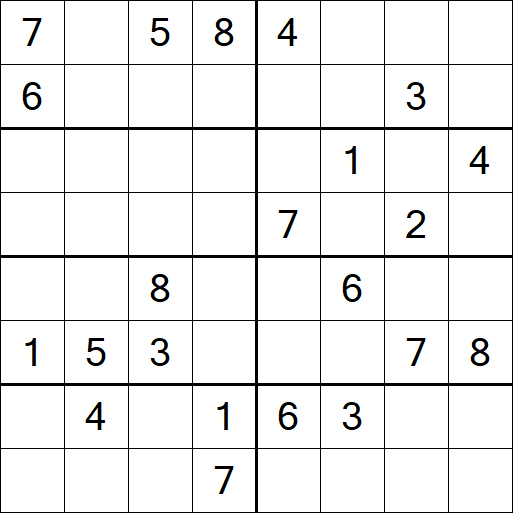 Sudoku 8x8 - Difícil