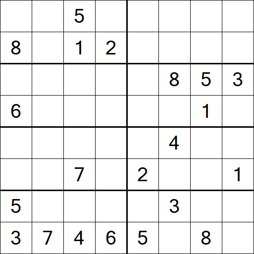 Sudoku 8x8 - Hard