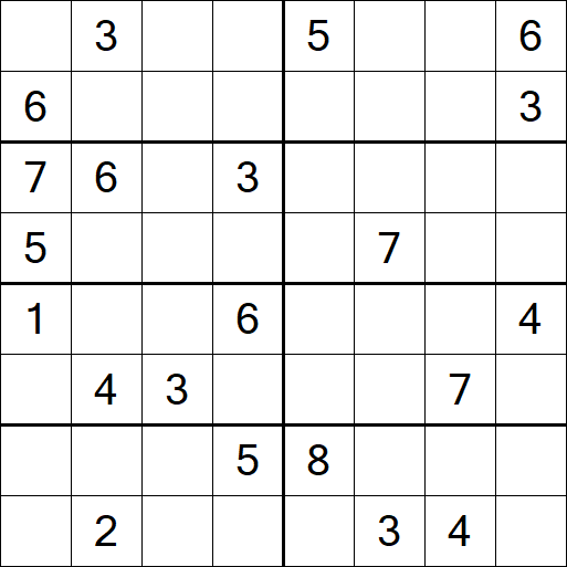 Sudoku 8x8 - Difícil