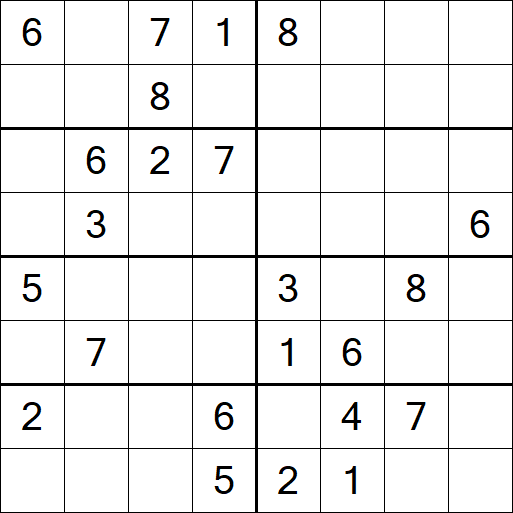 Sudoku 8x8 - Difficile