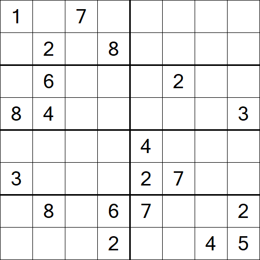 Sudoku 8x8 - Difficile