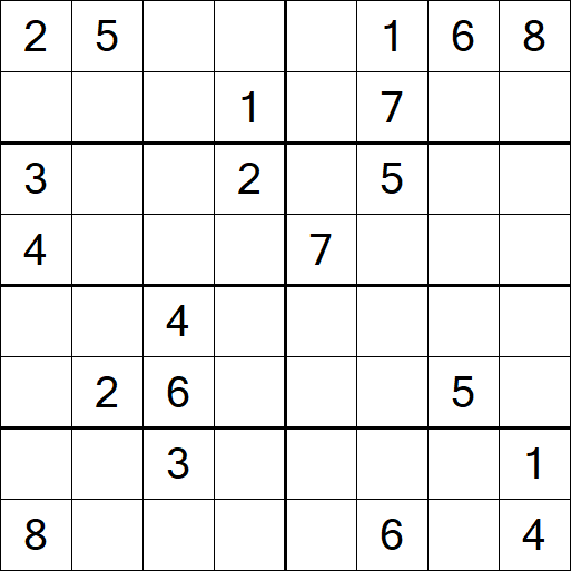 Sudoku 8x8 - Difficile