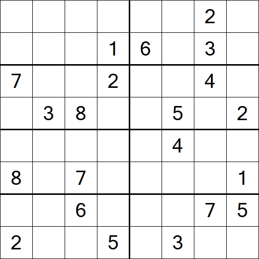 Sudoku 8x8 - Difficile