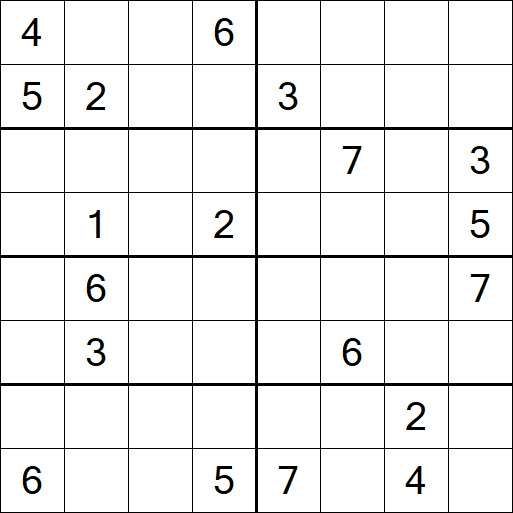 Sudoku 8x8 - Difficile