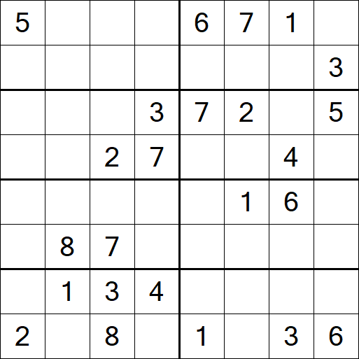 Sudoku 8x8 - Hard