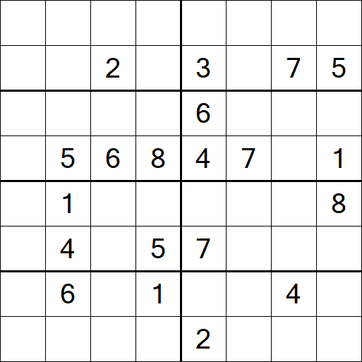 Sudoku 8x8 - Difficile