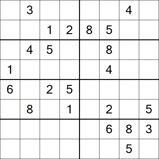 Sudoku 8x8 - Hard