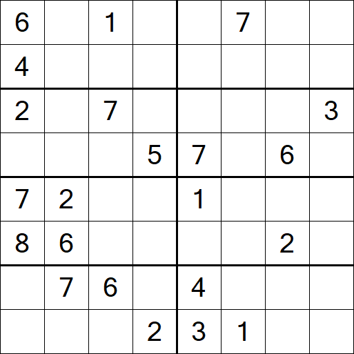 Sudoku 8x8 - Difficile