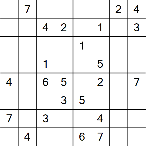 Sudoku 8x8 - Difficile