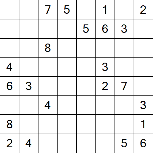 Sudoku 8x8 - Difficile