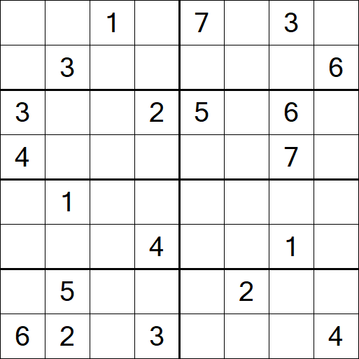 Sudoku 8x8 - Difficile