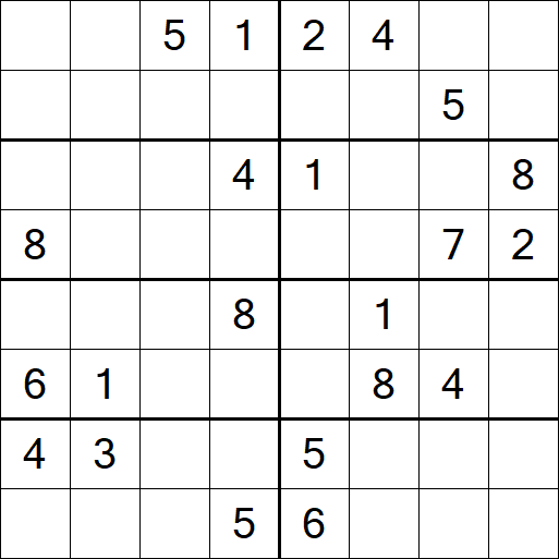Sudoku 8x8 - Difficile