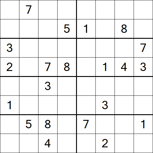 Sudoku 8x8 - Difficile