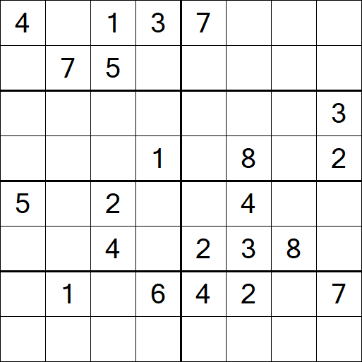Sudoku 8x8 - Difficile