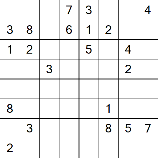 Sudoku 8x8 - Difficile