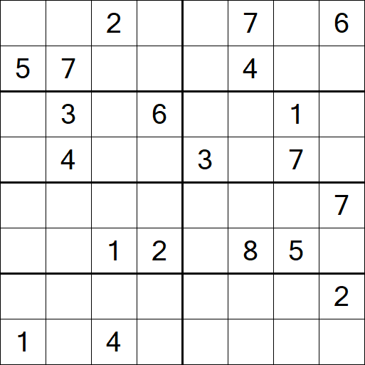 Sudoku 8x8 - Difficile