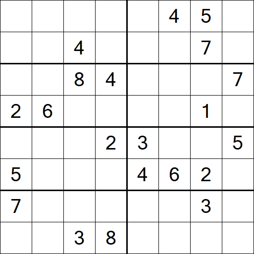 Sudoku 8x8 - Difficile