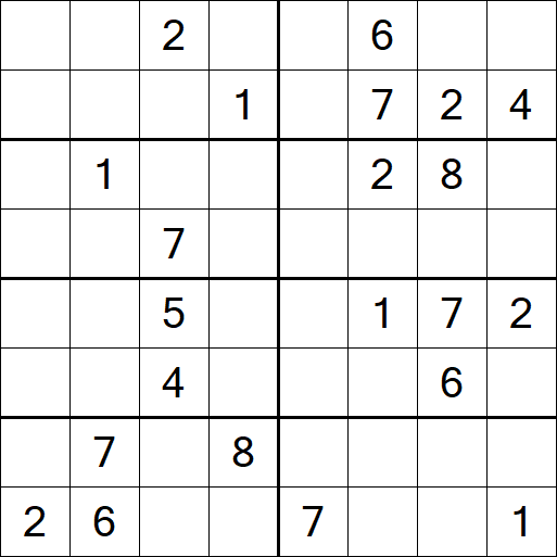Sudoku 8x8 - Difficile