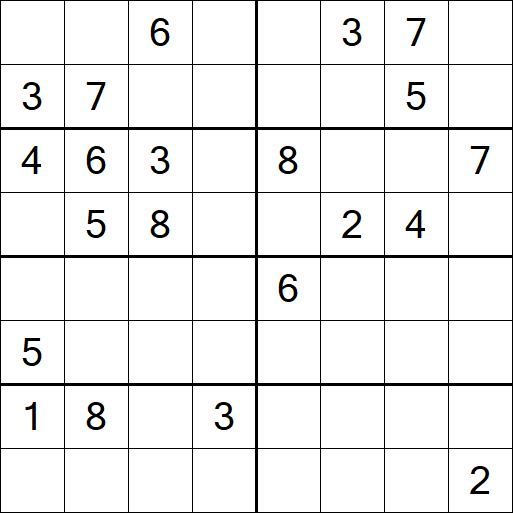 Sudoku 8x8 - Difficile