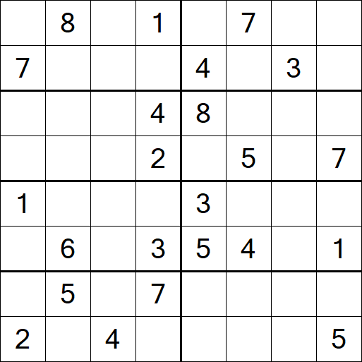 Sudoku 8x8 - Hard