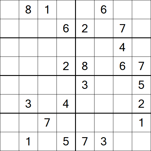 Sudoku 8x8 - Hard