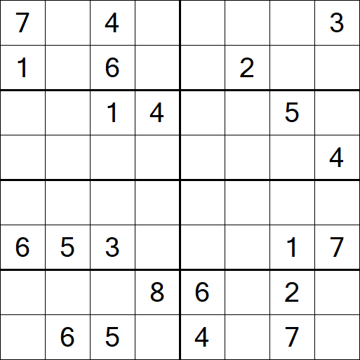 Sudoku 8x8 - Difficile