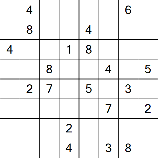 Sudoku 8x8 - Hard