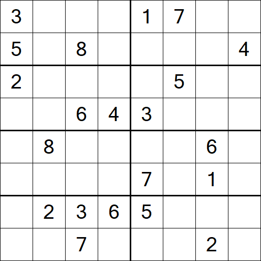 Sudoku 8x8 - Difficile