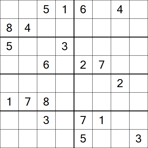 Sudoku 8x8 - Difficile