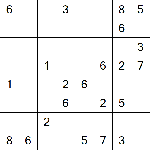 Sudoku 8x8 - Difficile