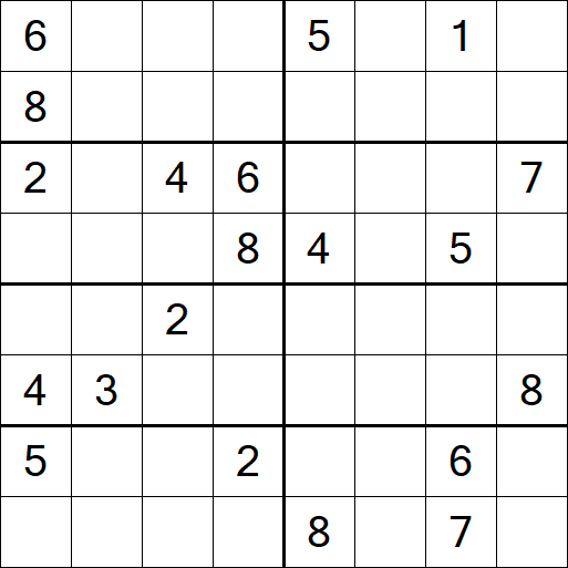 Sudoku 8x8 - Difficile