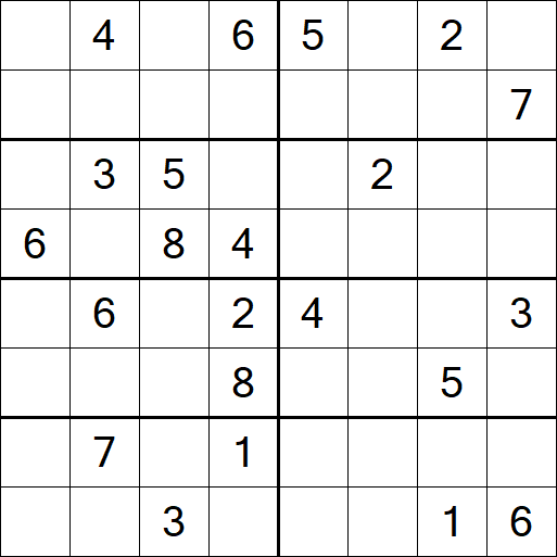 Sudoku 8x8 - Difficile