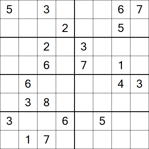 Sudoku 8x8 - Difficile
