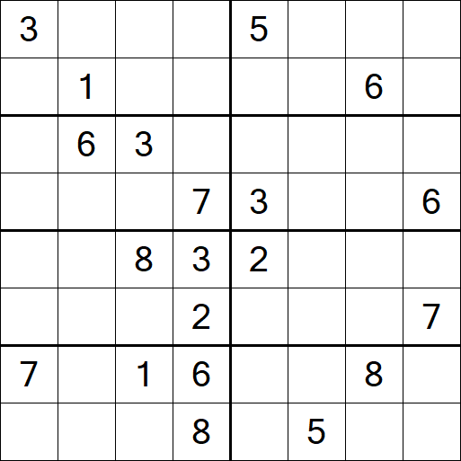 Sudoku 8x8 - Difficile