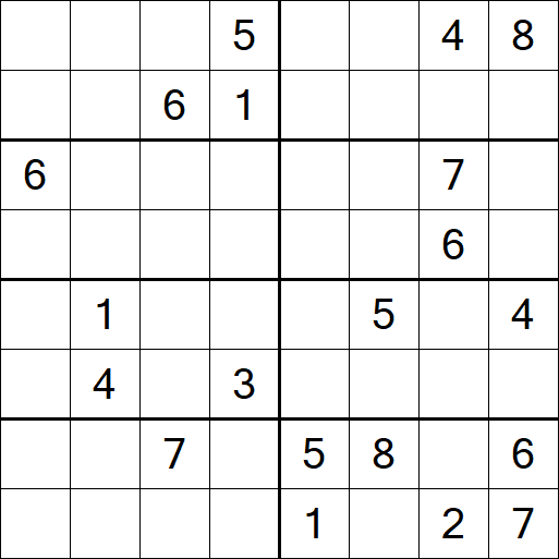 Sudoku 8x8 - Difficile