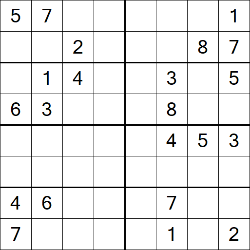 Sudoku 8x8 - Hard