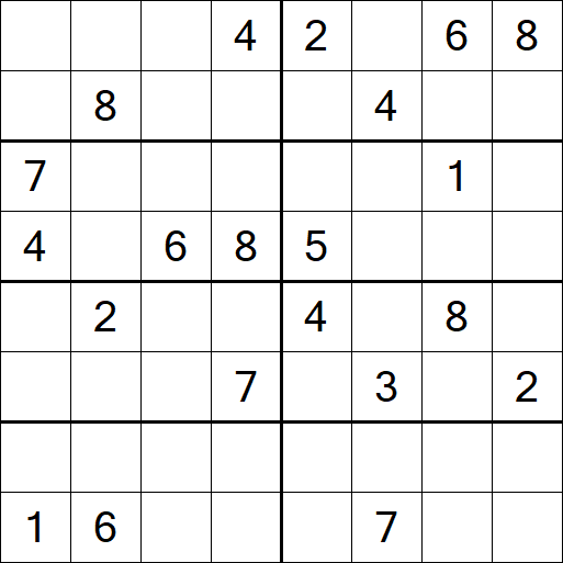Sudoku 8x8 - Difficile